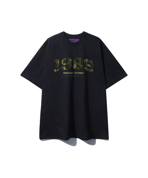 NUHABIT(ニューハビット)の「CAMO1989 オーバーサイズ 半袖 (GOS2-5NH1365)(Tシャツ/カットソー・メンズ・ホワイト/ライトグレー/ブラック/ネイビー・MEDIUM/LARGE/X-LARGE)」の1枚目の写真