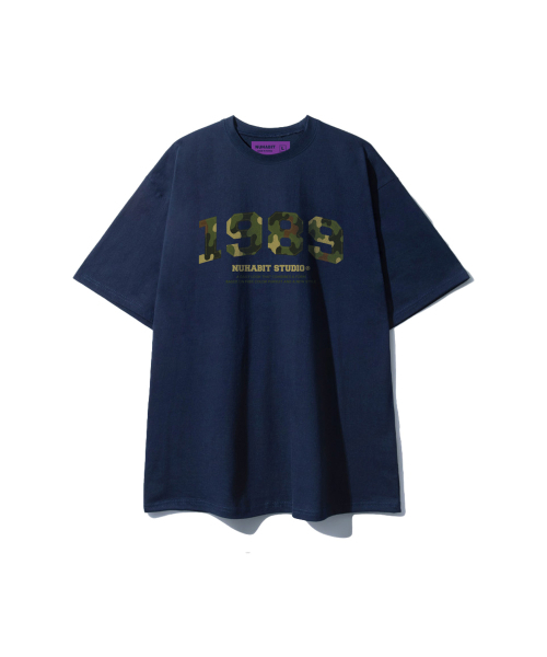 NUHABIT(ニューハビット)の「CAMO1989 オーバーサイズ 半袖 (GOS2-5NH1365)(Tシャツ/カットソー・メンズ・ホワイト/ライトグレー/ブラック/ネイビー・MEDIUM/LARGE/X-LARGE)」の6枚目の写真