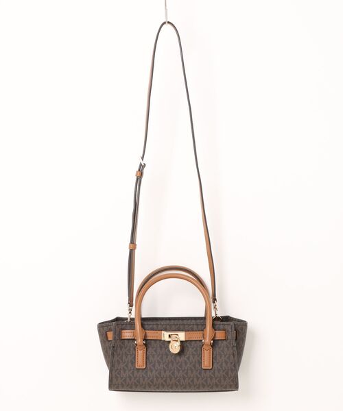 MICHAEL KORS（マイケルコース）の「HAMILTON MODERNE クロスボディ エクストラスモール - MKシグネチャー（ショルダーバッグ・レディース・ブラウン系その他・FREE）」の4枚目の写真