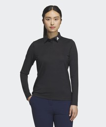 ジャカード長袖ポロ【adidas Golf/アディダスゴルフ】