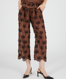 crinkle crinkle crinkle | 【crinkle crinkle crinkle】3D embroidery leopard easy pants/3Dエンブロイダリーレオパードイージーパンツ(その他パンツ)