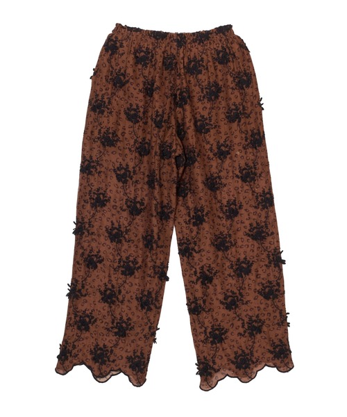 crinkle crinkle crinkle（クリンクルクリンクルクリンクル）の「【crinkle crinkle crinkle】3D embroidery leopard easy pants/3Dエンブロイダリーレオパードイージーパンツ（その他パンツ・レディース・ブラウン・FREE）」の17枚目の写真