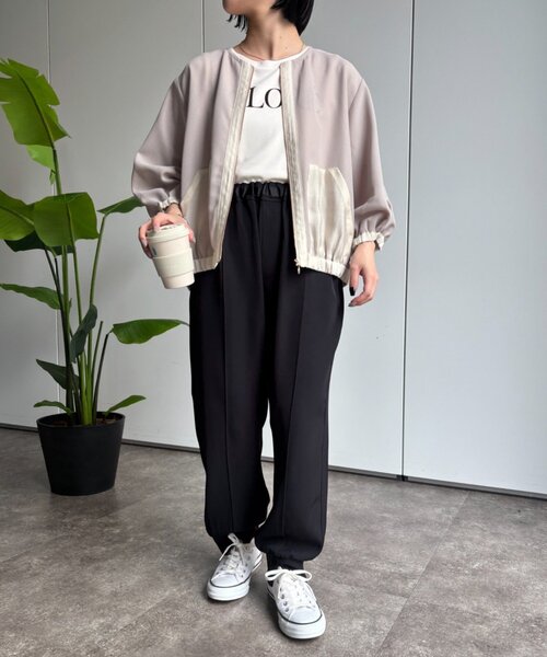 Jena espace merveilleux(ジェナ エスパスメルヴェイユ)の「トロミジョガーパンツ(その他パンツ・レディース・ブラック/グレー/アイボリー・FREE)」の10枚目の写真