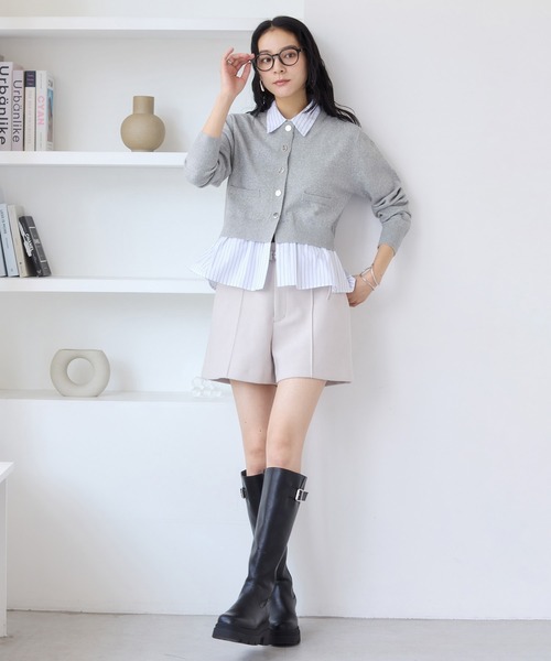 Juze(ジュゼ)の「【美脚】サイドバックルタンクソールロングブーツ(ブーツ・レディース・ブラック・L/M/S)」の11枚目の写真