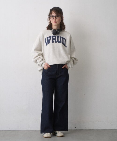 CIAOPANIC TYPY(チャオパニックティピー)の「【WEB限定】WRUD.ビッグシルエット裏起毛ロゴスウェット(スウェット・レディース・グレー/ブラック/ブラウン・MEDIUM/LARGE)」の10枚目の写真