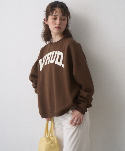 CIAOPANIC TYPY(チャオパニックティピー)の「【WEB限定】WRUD.ビッグシルエット裏起毛ロゴスウェット(スウェット・レディース・グレー/ブラック/ブラウン・MEDIUM/LARGE)」の20枚目の写真