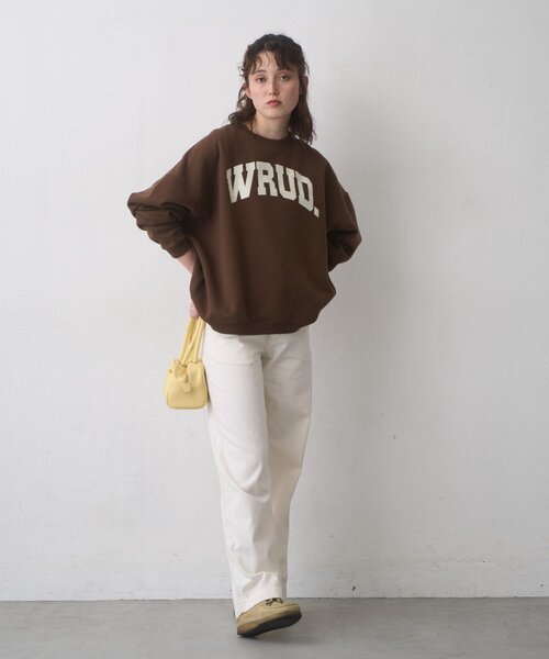 CIAOPANIC TYPY(チャオパニックティピー)の「【WEB限定】WRUD.ビッグシルエット裏起毛ロゴスウェット(スウェット・レディース・グレー/ブラック/ブラウン・MEDIUM/LARGE)」の22枚目の写真