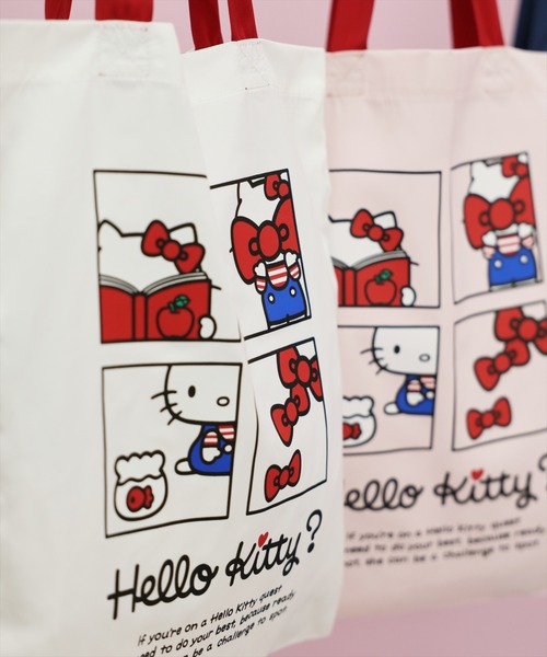 WILLSELECTION(ウィルセレクション)の「WILLSELECTION×HELLO KITTY トートバッグ(トートバッグ・レディース・オフホワイト/ピンク/ブルー・FREE)」の7枚目の写真