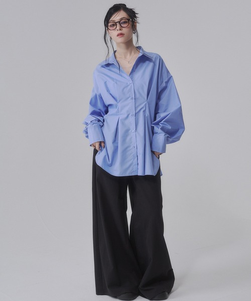 ENVYM(アンビー)の「ローライズルーズワイドパンツ(その他パンツ・レディース・カーキ/ブラック・SMALL)」の14枚目の写真