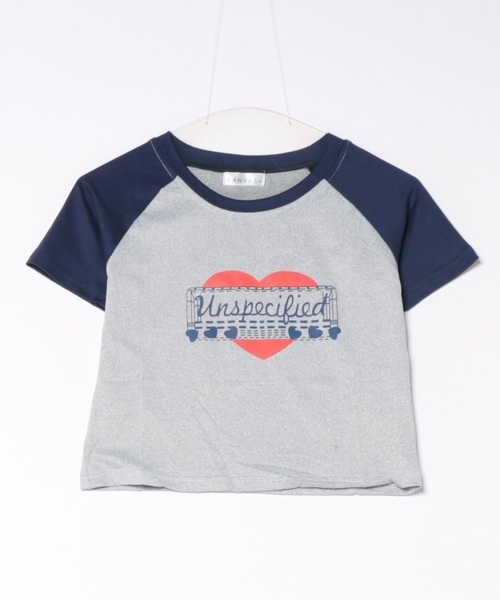 CANVAS+(キャンバスプラス)の「【CANVAS+】ハートグラフィックラグランTシャツ(Tシャツ/カットソー・レディース・ホワイト/グレー・M)」の14枚目の写真
