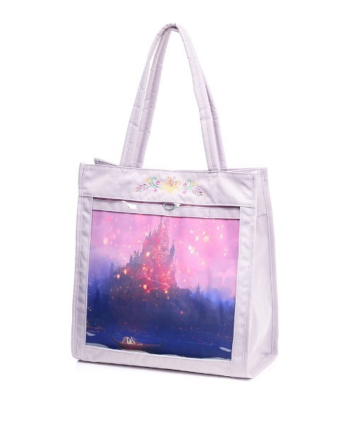 Disney(ディズニー)の「プリント推し活バッグ(選べるキャラクター)【ディズニー】(トートバッグ・レディース・ライトブルー/イエロー/ライトパープル/ブラック/エメラルドブルー/エメラルド・-)」の5枚目の写真