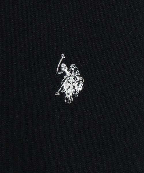 U.S. POLO ASSN.(ユーエスポロアッスン)の「U.S. POLO ASSN./ユーエスポロアッスン ウール混 ハイゲージニット ロゴ ワンポイント刺繍 ポロ セーター/レディース メンズ(ニット/セーター・メンズ・ブラック/ネイビー/グレー/アイボリー/モカ・LL/M/L)」の9枚目の写真