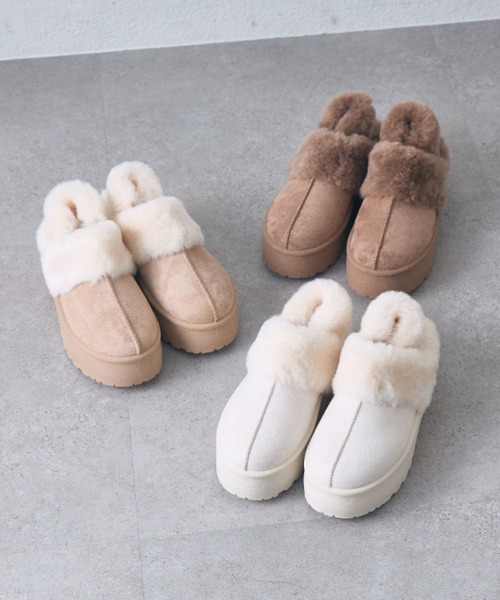 OLIVE des OLIVE(オリーブデオリーブ)の「2WAYムートンサボ(サンダル・レディース・ブラウン・SMALL/MEDIUM/LARGE/X-LARGE)」の5枚目の写真