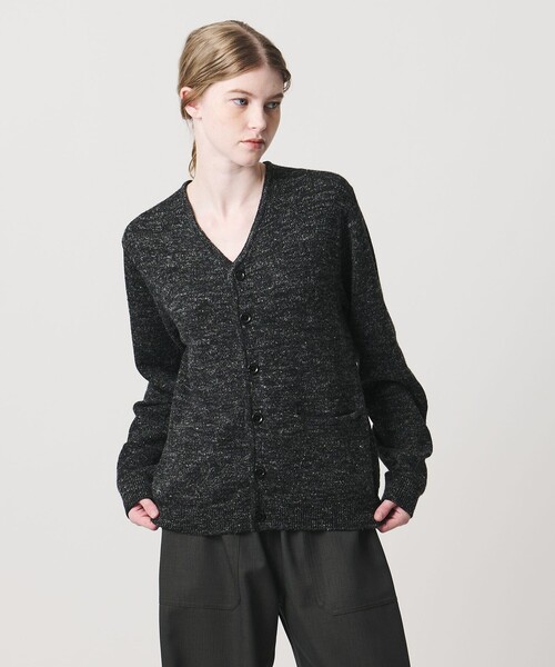 LOEFF(ロエフ)の「<LOEFF>ウール ヘンプ カーディガン UNISEX(ニット/セーター・レディース・ベージュ/ブラック・0/2/1)」の4枚目の写真