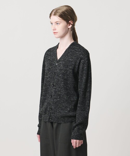 LOEFF(ロエフ)の「<LOEFF>ウール ヘンプ カーディガン UNISEX(ニット/セーター・レディース・ベージュ/ブラック・0/2/1)」の6枚目の写真