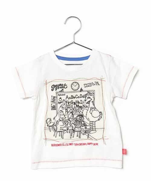 BOOFOOWOO(ブーフーウー)の「SesameクールモノトーンTee(Tシャツ/カットソー・キッズ・ブラック/ホワイト・90/130/110/100/120)」の2枚目の写真