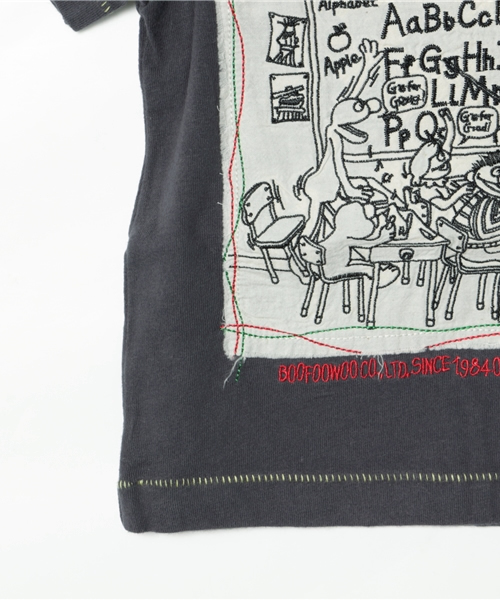 BOOFOOWOO(ブーフーウー)の「SesameクールモノトーンTee(Tシャツ/カットソー・キッズ・ブラック/ホワイト・90/130/110/100/120)」の5枚目の写真