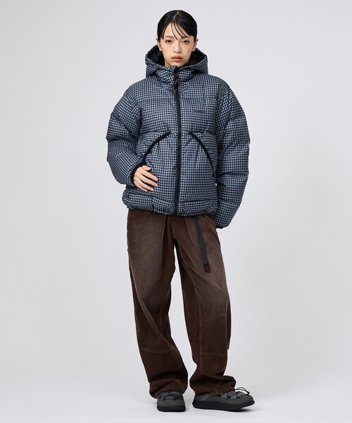 Gramicci(グラミチ)の「【GRAMICCI / グラミチ】HOODED DOWN / フーデットダウンジャケット / ユニセックス(ブルゾン・メンズ・ストライプ・L/M)」の8枚目の写真