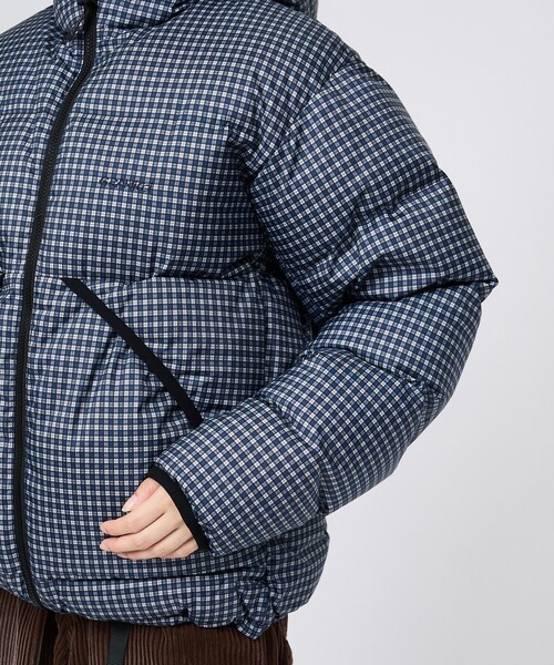 Gramicci(グラミチ)の「【GRAMICCI / グラミチ】HOODED DOWN / フーデットダウンジャケット / ユニセックス(ブルゾン・メンズ・ストライプ・L/M)」の13枚目の写真