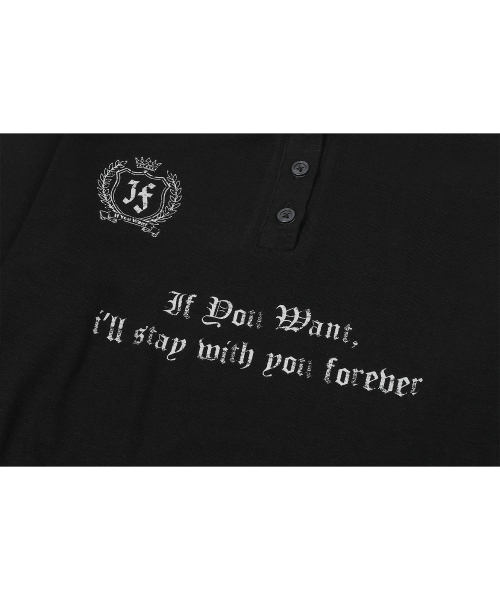 IFYOUWANT(イフユーウォント)の「ステイフォーエバー ヘンリーロングスリーブ ブラック(Tシャツ/カットソー・レディース・その他・FREE)」の5枚目の写真