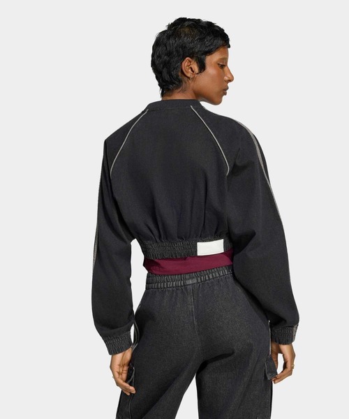 adidas(アディダス)の「SST デニム トラックトップ / ジャージ / トラックジャケット / アディダスオリジナルス adidas Originals(ジャージ・レディース・ブラック・X-SMALL/SMALL/MEDIUM/LARGE/XX-LARGE/X-LARGE)」の2枚目の写真