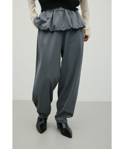 STYLEMIXER(スタイルミキサー)の「ジャージーレイヤードパンツ(その他パンツ・レディース・グレー/ネイビー・MEDIUM/SMALL)」の2枚目の写真