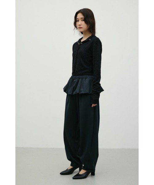 STYLEMIXER(スタイルミキサー)の「ジャージーレイヤードパンツ(その他パンツ・レディース・グレー/ネイビー・MEDIUM/SMALL)」の5枚目の写真