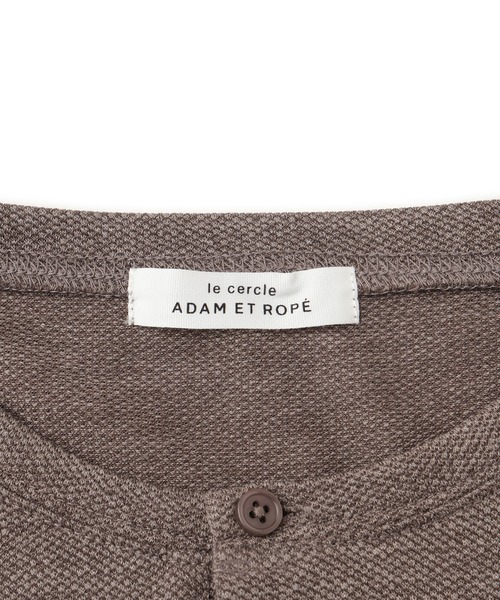 ADAM ET ROPE'（アダムエロペ）の「ヘンリーネックプルオーバー（Tシャツ/カットソー・メンズ・ダークブラウン/ブラック・L/M/LL）」の13枚目の写真