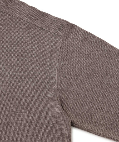 ADAM ET ROPE'（アダムエロペ）の「ヘンリーネックプルオーバー（Tシャツ/カットソー・メンズ・ダークブラウン/ブラック・L/M/LL）」の15枚目の写真