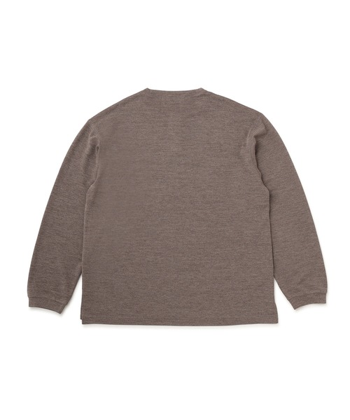 ADAM ET ROPE'（アダムエロペ）の「ヘンリーネックプルオーバー（Tシャツ/カットソー・メンズ・ダークブラウン/ブラック・L/M/LL）」の11枚目の写真