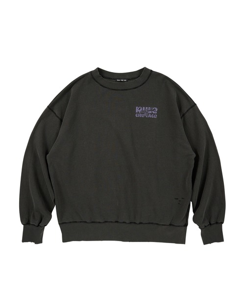 RULE THE FATE(ルールザフェイト)の「RTF DASH DOG SWEAT PULLOVER/ダッシュドッグスウェットプルオーバー(スウェット・メンズ・ベージュ/ブラック・1/2)」の2枚目の写真