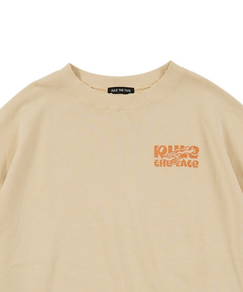 RULE THE FATE(ルールザフェイト)の「RTF DASH DOG SWEAT PULLOVER/ダッシュドッグスウェットプルオーバー(スウェット・メンズ・ベージュ/ブラック・1/2)」の4枚目の写真