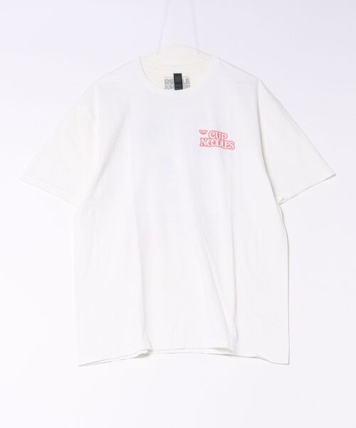 SETUP7(セットアップセブン)の「【THRIFTY LOOK】CUP NOODLE TEE TL25F05100(Tシャツ/カットソー・メンズ・ホワイト/ホワイト系1/ブラック・XL/L)」の3枚目の写真