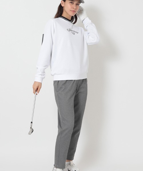 Callaway（キャロウェイ）の「キャロウェイ Callaway ラブキャロウェイ裏起毛ダブルニットジョガーパンツ（その他パンツ・レディース・グレー/ブラック/ホワイト・S/M/XL/L）」の8枚目の写真