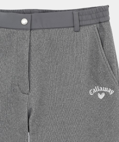 Callaway（キャロウェイ）の「キャロウェイ Callaway ラブキャロウェイ裏起毛ダブルニットジョガーパンツ（その他パンツ・レディース・グレー/ブラック/ホワイト・S/M/XL/L）」の12枚目の写真