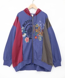 163621：柄入り袖切替パーカー（パーカー）｜ScoLar（スカラー）の