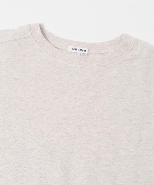 FORK&SPOON(フォークアンドスプーン)の「FORK&SPOON ミニパイルプルオーバー(Tシャツ/カットソー・レディース・ブルー系その他/チャコールグレー/ホワイト系その他・1)」の10枚目の写真