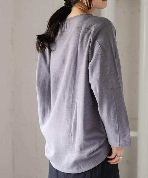 FORK&SPOON(フォークアンドスプーン)の「FORK&SPOON ミニパイルプルオーバー(Tシャツ/カットソー・レディース・ブルー系その他/チャコールグレー/ホワイト系その他・1)」の22枚目の写真