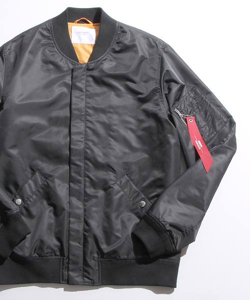 WEGO(ウィゴー)の「WEGO/ナイロンMA-1(MA-1・メンズ・ゴールド/レッド/ブラック/カーキ/ワイン/ネイビー・LARGE/MEDIUM)」の15枚目の写真