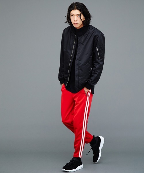 WEGO(ウィゴー)の「WEGO/ナイロンMA-1(MA-1・メンズ・ゴールド/レッド/ブラック/カーキ/ワイン/ネイビー・LARGE/MEDIUM)」の19枚目の写真