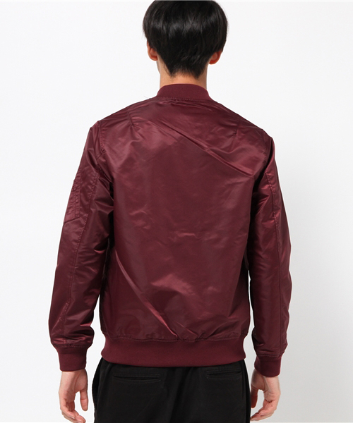 WEGO(ウィゴー)の「WEGO/ナイロンMA-1(MA-1・メンズ・ゴールド/レッド/ブラック/カーキ/ワイン/ネイビー・LARGE/MEDIUM)」の20枚目の写真