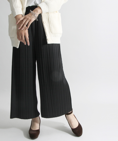 WEGO(ウィゴー)の「WEGO/プリーツスカンツ(その他パンツ・レディース・ダークグリーン/ブラック/ピンク・FREE)」の2枚目の写真