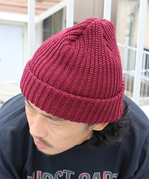 ROOPTOKYO（ループトウキョウ）の「New York Hat/ニューヨークハット CHUNKY CUFF（ニットキャップ/ビーニー・メンズ・ブラック/オリーブ/チャコール/ネイビー/バーガンディー・FREE）」の5枚目の写真
