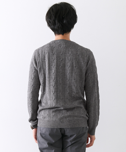 URBAN RESEARCH DOORS MENS（アーバンリサーチ ドアーズ メンズ）の「DOORS Chashmere Blend C/N Knit（ニット/セーター・メンズ・キャメル/グリーン/オフホワイト/グレー・38/40）」の16枚目の写真