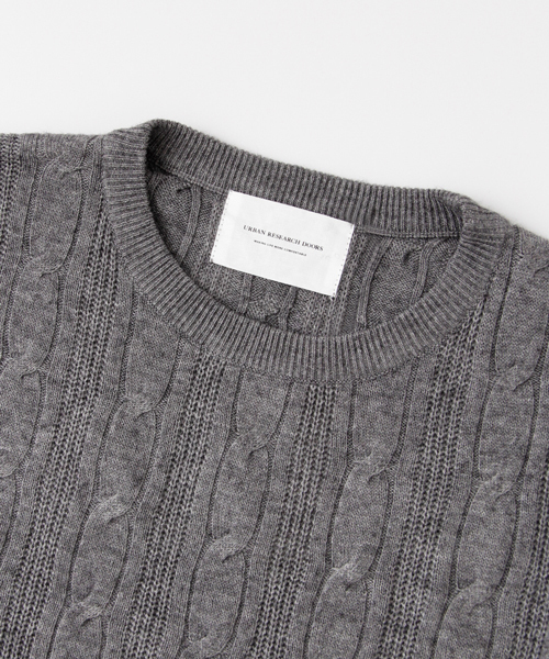 URBAN RESEARCH DOORS MENS（アーバンリサーチ ドアーズ メンズ）の「DOORS Chashmere Blend C/N Knit（ニット/セーター・メンズ・キャメル/グリーン/オフホワイト/グレー・38/40）」の20枚目の写真