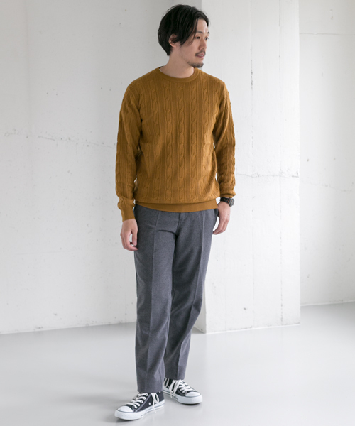 URBAN RESEARCH DOORS MENS（アーバンリサーチ ドアーズ メンズ）の「DOORS Chashmere Blend C/N Knit（ニット/セーター・メンズ・キャメル/グリーン/オフホワイト/グレー・38/40）」の22枚目の写真