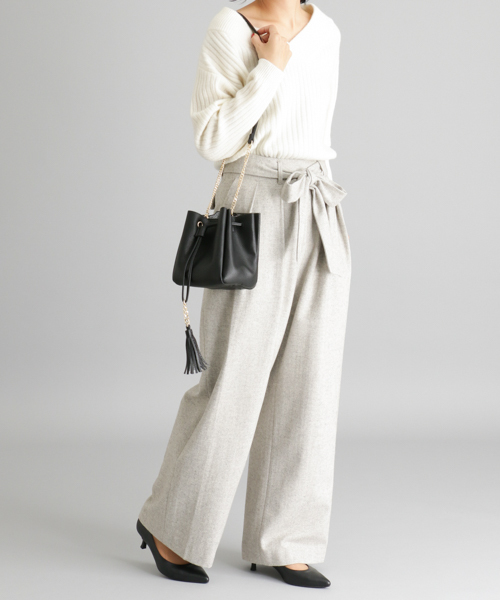 RODE SKO（ロデスコ）の「RODE SKO ANSA キラキラライニングドロスト（ショルダーバッグ・レディース・ブラウン/ブラック・FREE）」の6枚目の写真