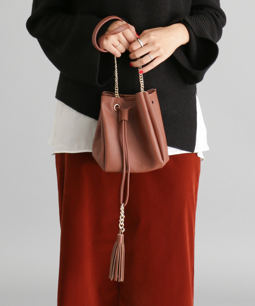 RODE SKO（ロデスコ）の「RODE SKO ANSA キラキラライニングドロスト（ショルダーバッグ・レディース・ブラウン/ブラック・FREE）」の7枚目の写真