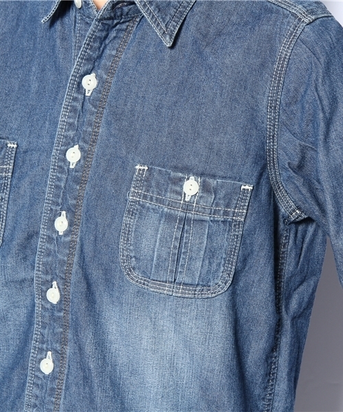 CIAOPANIC（チャオパニック）の「DENIMシャツ（シャツ/ブラウス・レディース・インディゴブルー/ブルー系その他・FREE）」の4枚目の写真