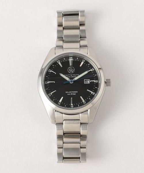 BEAUTY&YOUTH UNITED ARROWS（ビューティーアンドユースユナイテッドアローズ）の「BY スポーツ ソーラー 腕時計（アナログ腕時計・メンズ・ブラック/ネイビー・フリー）」の2枚目の写真